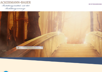 Webseite Landingpage Bestattungsvorsorge Hannover