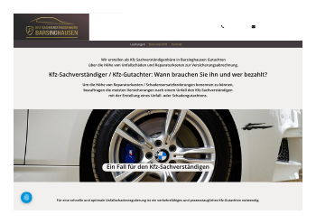 Webseite Kfz Sachverständigenbüro Barsinghausen