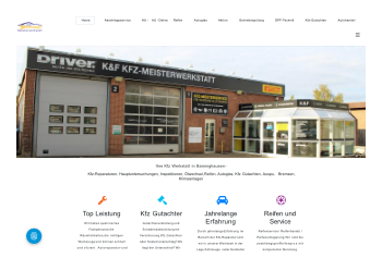 Webseite K & F Meisterwerkstatt Barsinghausen