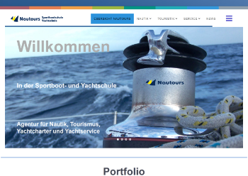 Webseite Nautours