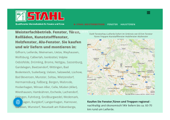 Webseite Landingpage Stahl Fensterbau
